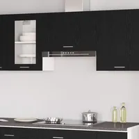 VidaXL Hängeschrank Schwarz Eiche 60x31x60 cm Holzwerkstoff