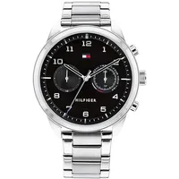 Tommy Hilfiger Patrick 1791784 Herrenuhr - Silber/Schwarz