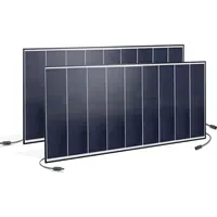 Esotec 2x monokristallines Solarmodul, 125Wp, 30,5V, MC4, wetterfest, 131073