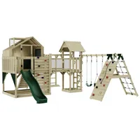 OUTDOORTOYS Spielturm Milo mit Babyschaukel Dunkelgrün