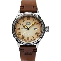 UMF Ruhla Automatik Herrenuhr - Limited Edition - braunes