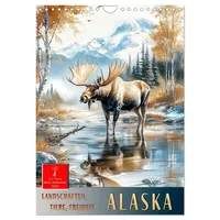 Calvendo Alaska - Landschaften, Tiere, Freiheit (Wandkalender 2026 DIN