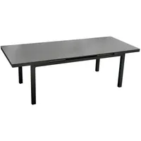 Green Spirit Gartentisch Grau, Glas, 100x75x180 cm, Gartenmöbel, Gartentische,