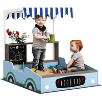 Aiyaplay Sandkasten Blau Holz, 90x104x108 cm, Outdoor Spielzeug, Sandkästen