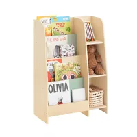 SoBuy Kinderregal Grün, Natur, KMB114-GR