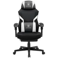 GTPLAYER Gaming Stuhl mit Fußstütze, ergonomischer Bürostuhl mit Netzrückenlehne,