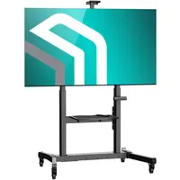 ONKRON TS1991E-B TV-Ständer 50-100 Zoll 130 cm Schwarz Kunststoff/Stahl