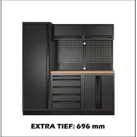 Kraftwerk MOBILIO-EX 3er Komplett-Kombi mit Lochwand, Buche