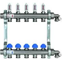 Zewotherm Verteiler Edelstahl Premium für 7 Heizkreise mit DFM