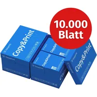 Easyprint Druckerpapier Kopierpapier 10000 Blatt A4 Premium Hochweiß CIE