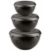 Practic Schüssel Set mit Deckel, Kunststoff, Küchenschüsseln: 1,5L, 3L