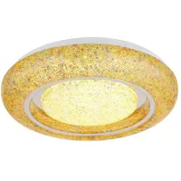 GLOBO RADA 1 LED 38 cm weiß klar Kunststoff