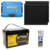 A-TroniX Solaranlage Wohnmobil 440W mit 120Ah Batterie und Victron