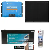 A-TroniX Solaranlage Wohnmobil 440W mit 200Ah Lithium Batterie und