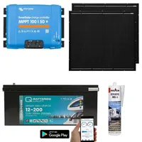 A-TroniX Solaranlage Wohnmobil 440W mit 200Ah Lithium Batterie und