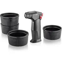 GEFU Crème Brûlée-Set ZUCA 5-teilig Flambierbrenner + 4 Schälchen
