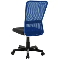 VidaXL Bürostuhl Schwarz und Blau 44x52x100 cm Netzgewebe
