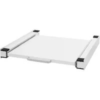 ML-Design Zwischenbaurahmen mit Ausziehplatte 60x60 cm, Weiß für Waschmaschine