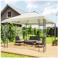 Outsunny Pavillon Mit Doppeldach, Ca. 3x3 M Wasserabweisend Stabil