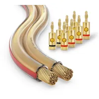 Conecto CC50632 OFC Professional Audio Lautsprecherkabel Ultraflex, Querschnitt 2x4,00mm2