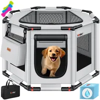 Lovpet LOVPET® Welpenlaufstall für drinnen & draußen Welpenauslauf Hundekäfig