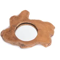 DESIGN DELIGHTS Wandspiegel, Natur, Holz, 40x35x4 cm, Spiegel, Wandspiegel