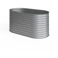 Oskar Hochbeet Kräuterbeet Gemüsebeet oval 160x80x82cm Stahl verzinkt Garten