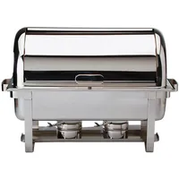 APS Rolltop-Chafing Dish "MAESTRO", Speisewärmer, Silber