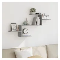 VidaXL Wandregal 104 x 15 x 49 cm Grau