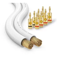 Conecto CC50525 OFC Professional Audio Lautsprecherkabel, Querschnitt 2x1,50mm2 (99,9%