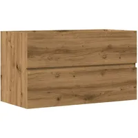 VidaXL Waschbeckenunterschrank Artisan-Eiche 90x38,5x45 Holzwerkstoff