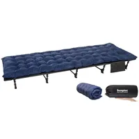 Semptec Ultraleichtes Feldbett mit XL-Feldbettauflage, bis 120 kg Tragkraft