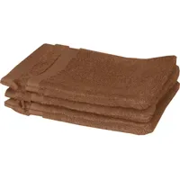 Schöner Wohnen Cuddly Waschhandschuh 16 x 22 cm braun