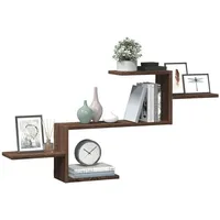 VidaXL Wandregal Braun Eichen-Optik 104x15x49 cm Holzwerkstoff