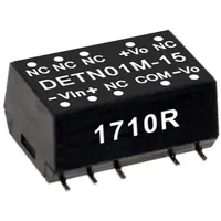MW Mean Well DETN01L-15 DC/DC-Wandlermodul 34 mA 1 W