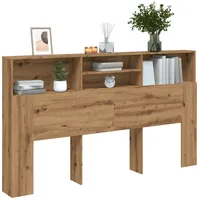 VidaXL Kopfteil mit Stauraum Artisan-Eiche 180x19x103,5 cm