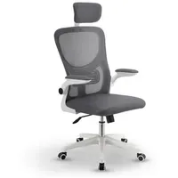 Juskys Baltimore Drehstuhl Kunststoff Grau