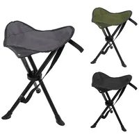 INDA-EXCLUSIV 3-Bein Hocker Campinghocker -DAS1000-1-2-Grau-var