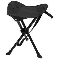 Mojawo 3-Bein Hocker Campinghocker -MAS1000-Schwarz
