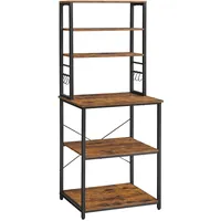 VASAGLE Küchenregal 40 x 60 x 167 cm Braun