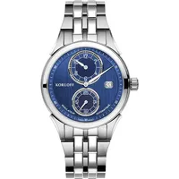 KORLOFF 04WA1470012 Automatik Regulator blau silber Edelstahl Herren Uhr