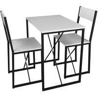 VCM Esstisch Schwarz, weiß , Maße (cm): B: 72,8