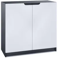 Vladon Kommode, Weiß, Holzwerkstoff, 82x78x37 cm, Wohnzimmer, Kommoden &