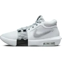 Nike Herren Lebron Witness Viii Basketballschuh, Weiß Schwarz Grau