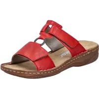 Rieker Damen, V2885 Pantolette rot, 43 EU