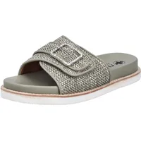 Rieker Damen V9582 Pantolette, Grün, 38 EU