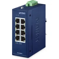 Planet Industrial 8-Port 10/100/1000T Switch IGS-800T - Blau