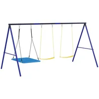 Aiyaplay Kinderschaukel Mehrfarbig, Metall, 180x365 cm, Outdoor Spielzeug