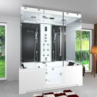 AcquaVapore Badewanne Dusche K88-SW-TH-B-EC-SC-EA Duschtempel Schlauchreinigung + Scheibenversiegelung