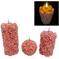 Online fuchs 3 LED Kerzen im Set aus Echtwachs